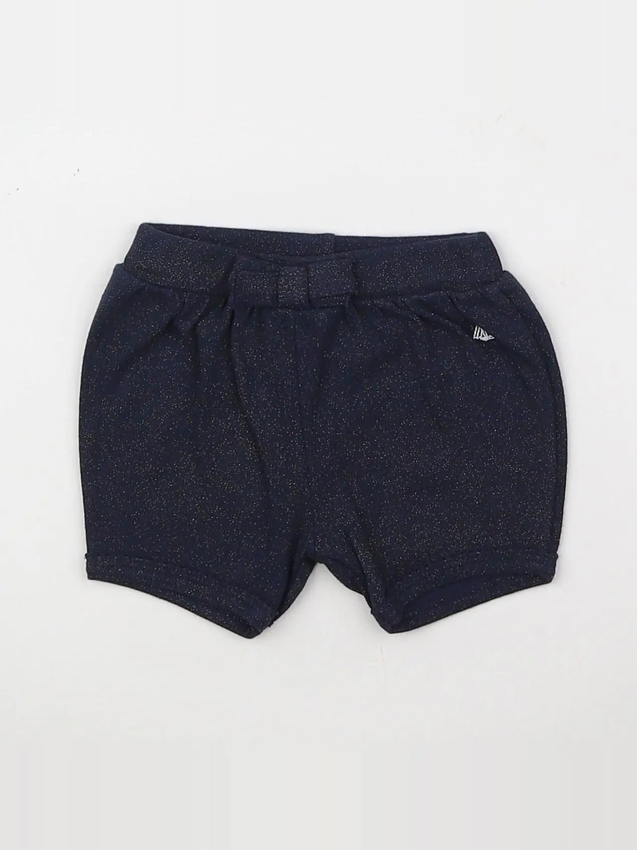 Petit Bateau - short bleu - 3 mois