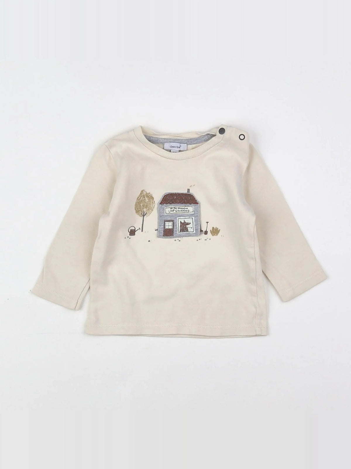 Absorba - tee-shirt beige - 6 mois