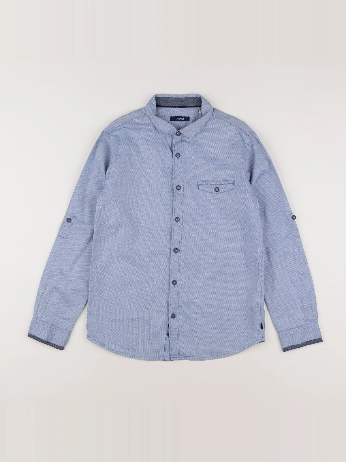 Okaidi - chemise bleu - 10 ans