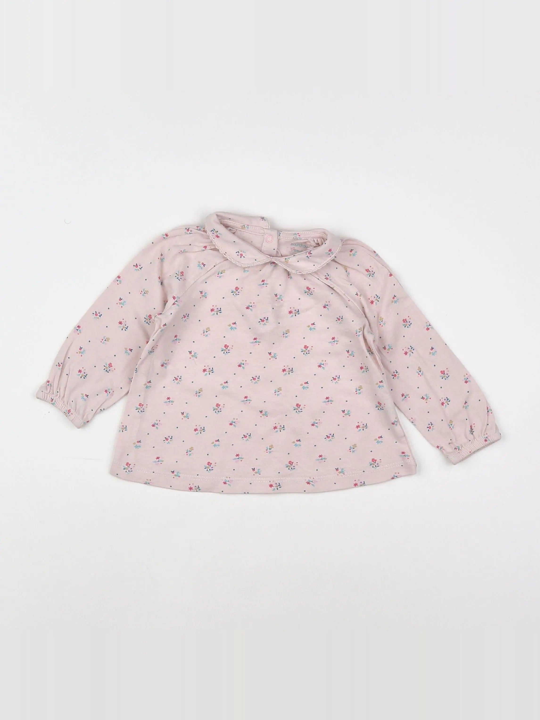 Boutchou - tee-shirt rose - 9 mois