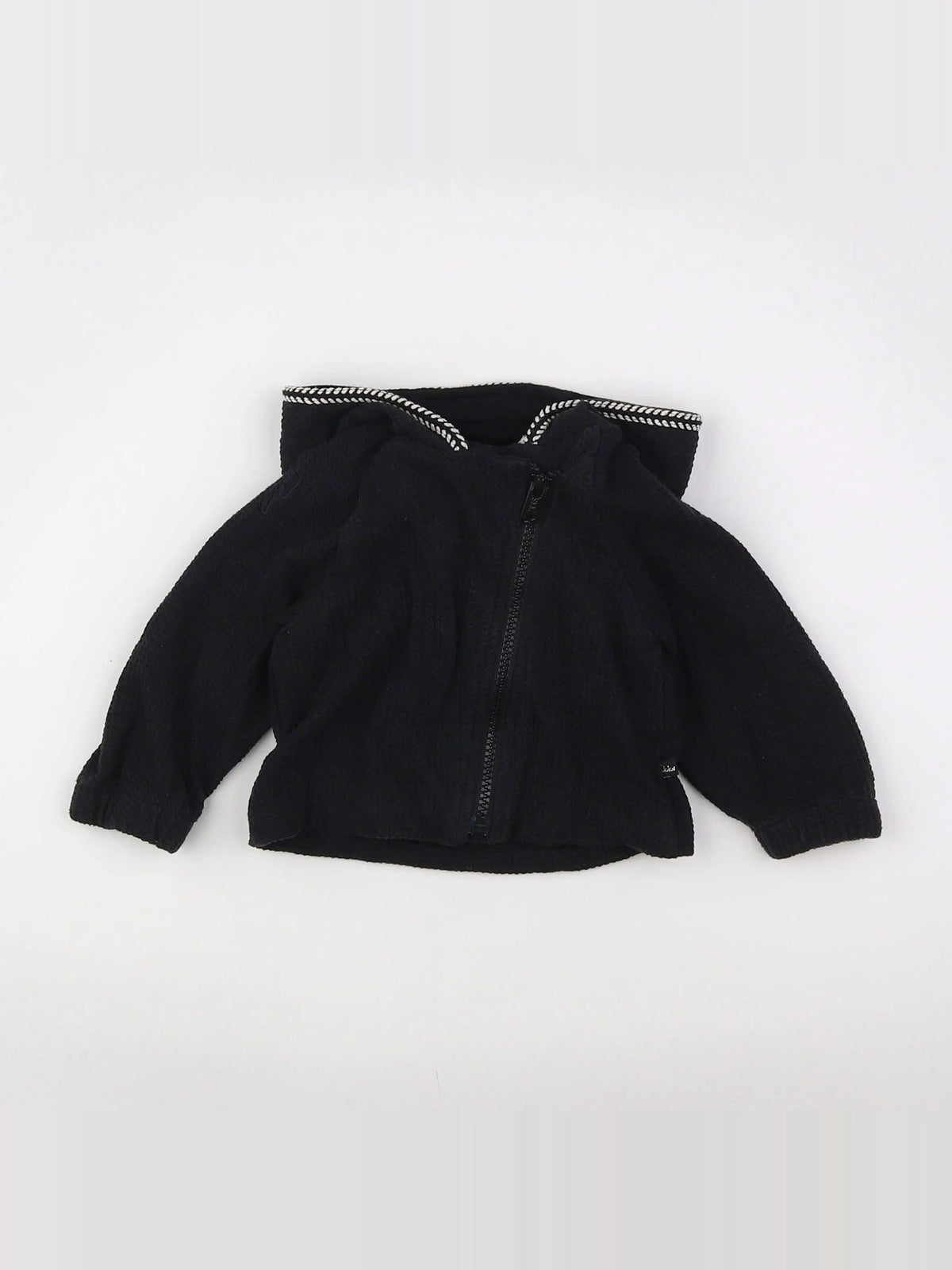 IKKS - sweat noir, blanc - 12 mois