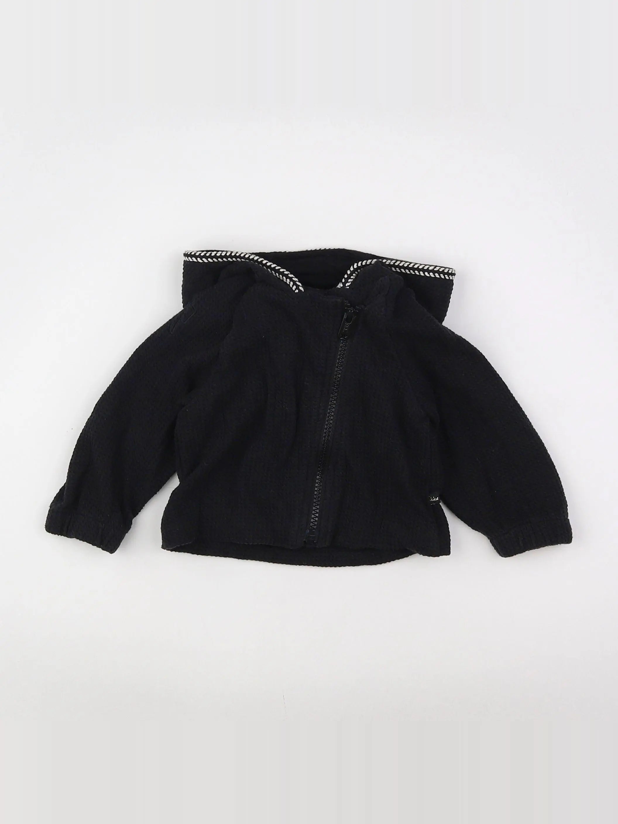 IKKS - sweat noir, blanc - 12 mois