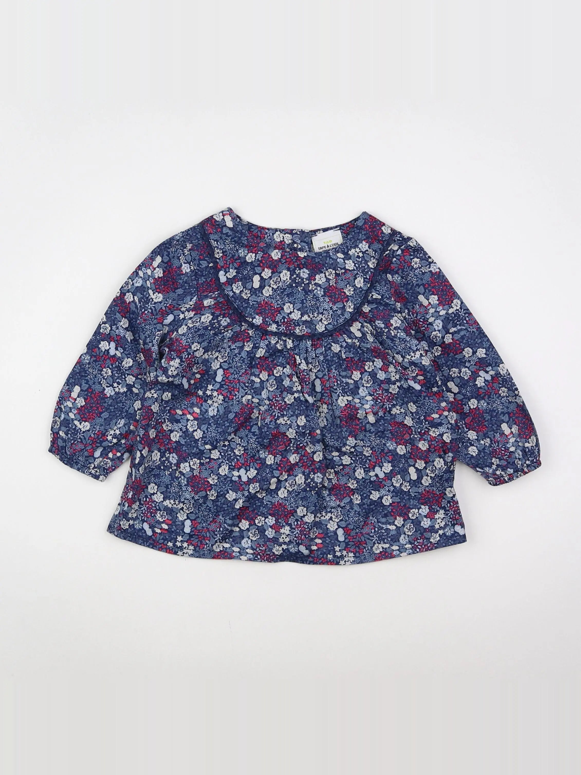 Tape à l'oeil - blouse bleu - 12 mois