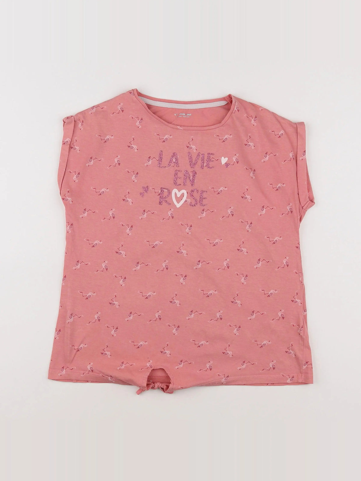 Vertbaudet - tee-shirt rose - 12 ans
