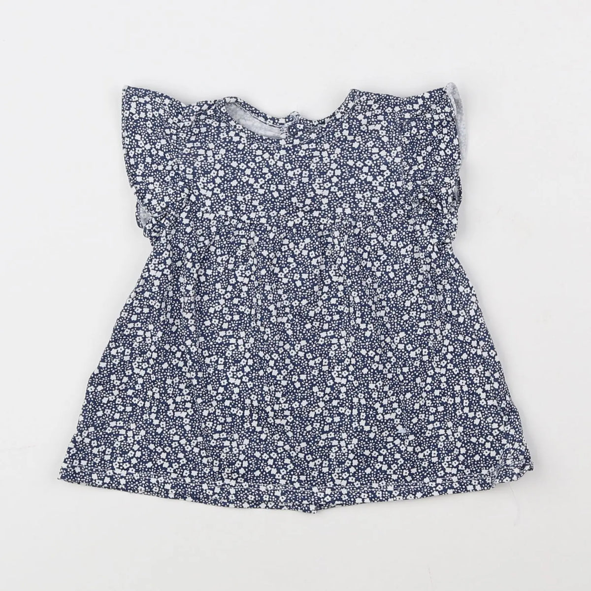 Vertbaudet - tee-shirt bleu - 12 mois