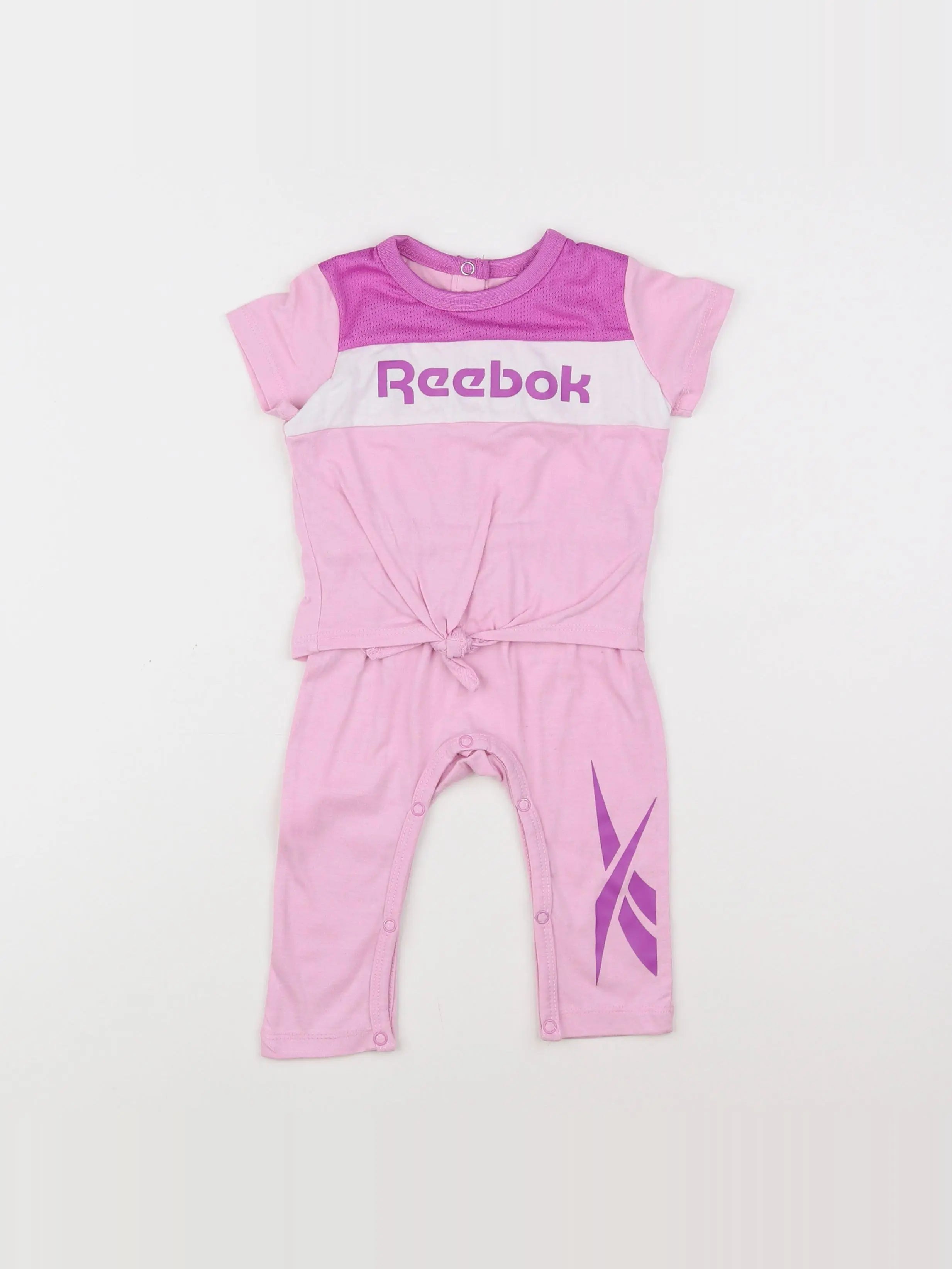 Reebok - combinaison rose - 3/6 mois