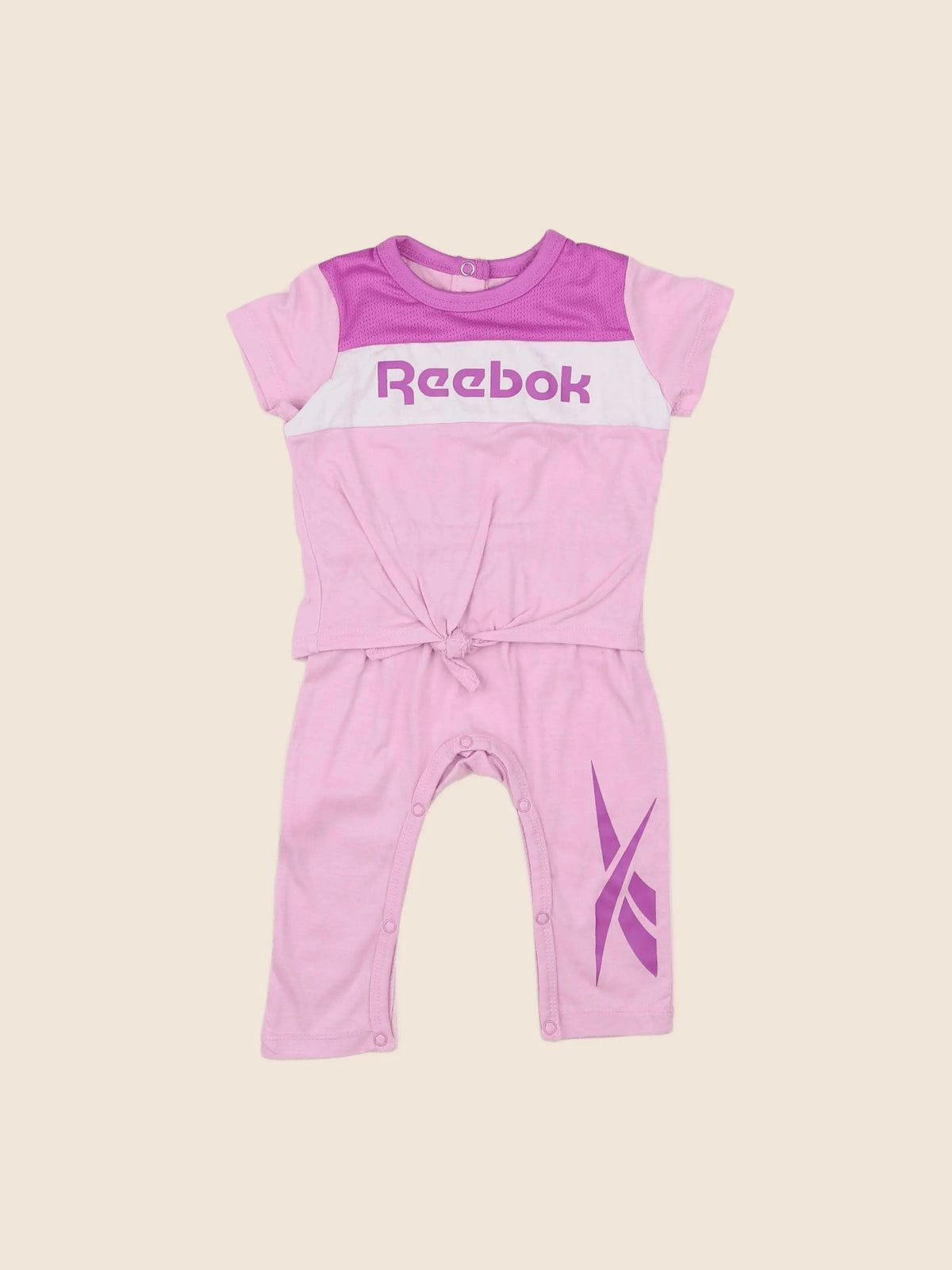 Reebok - combinaison rose - 3/6 mois