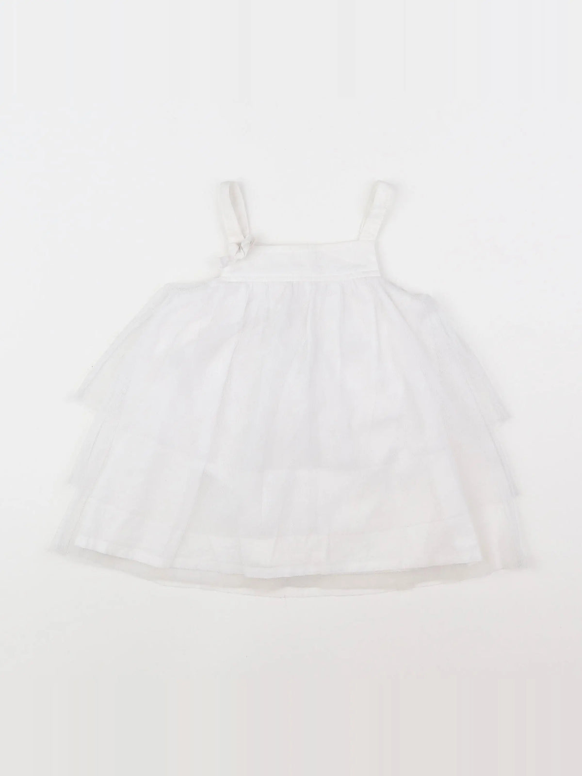 Tape à l'oeil - robe blanc - 3/6 mois