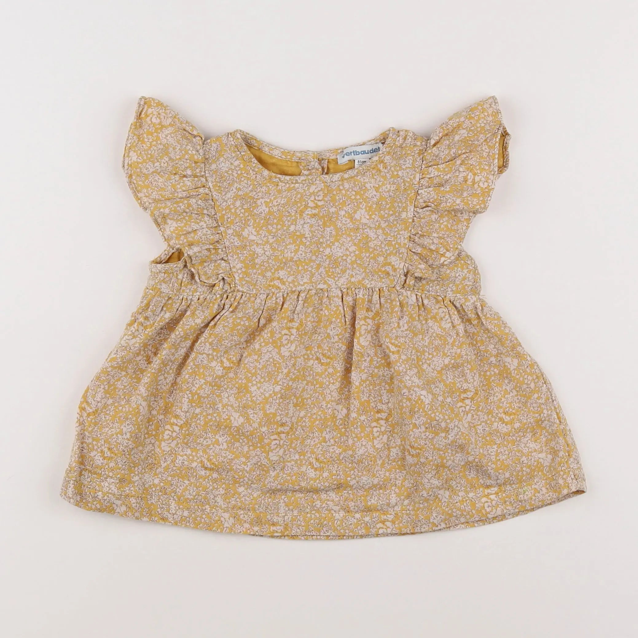 Vertbaudet - robe jaune - 18 mois
