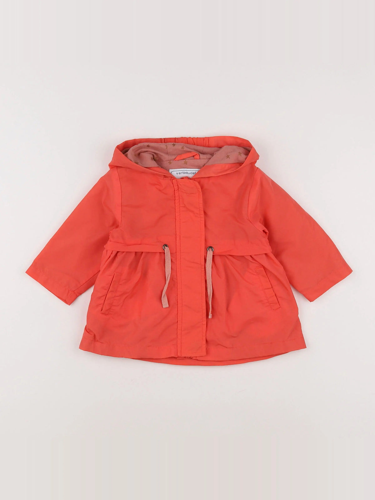 Vertbaudet - imperméable rose - 12 mois