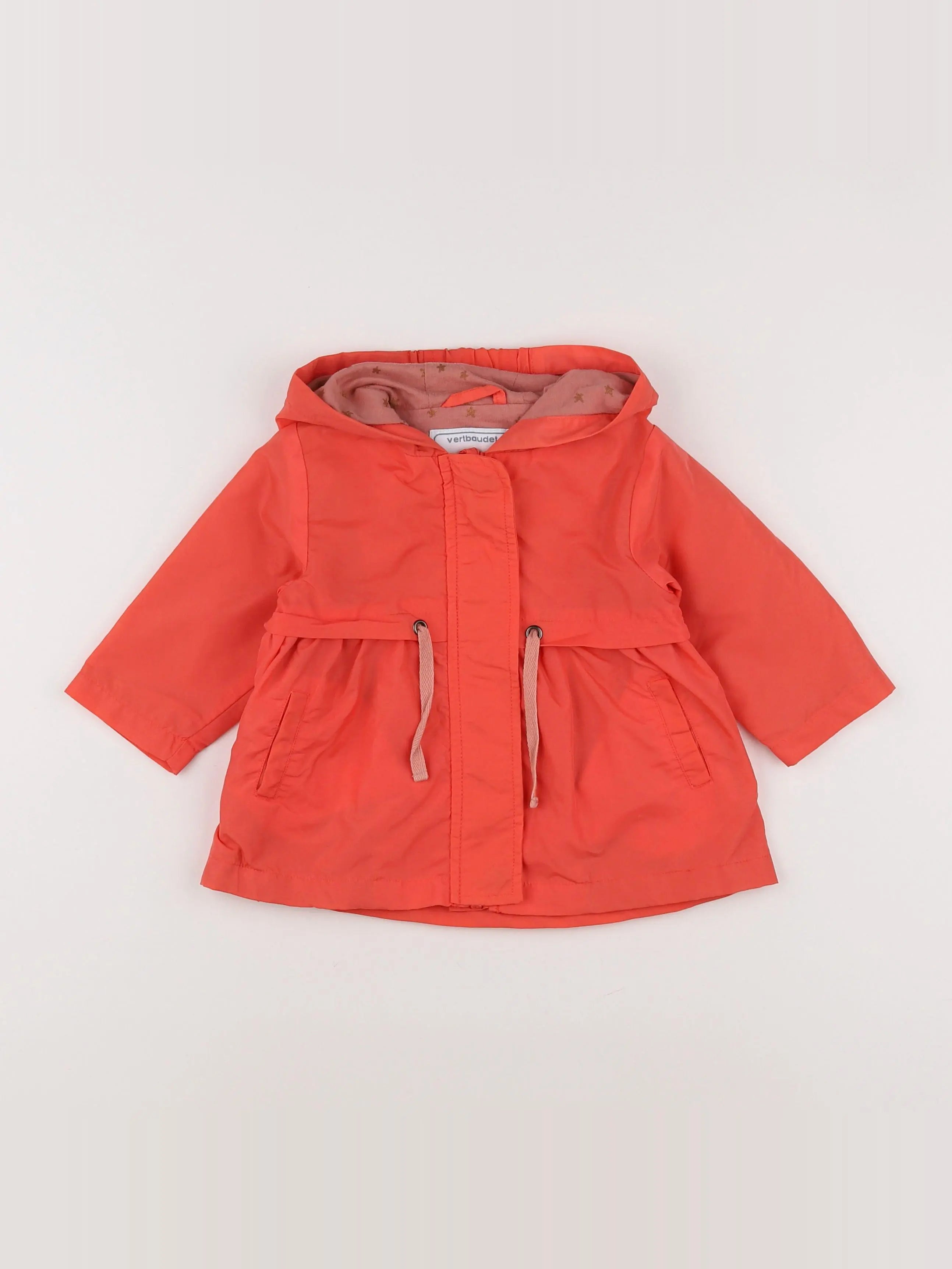 Vertbaudet - imperméable rose - 12 mois