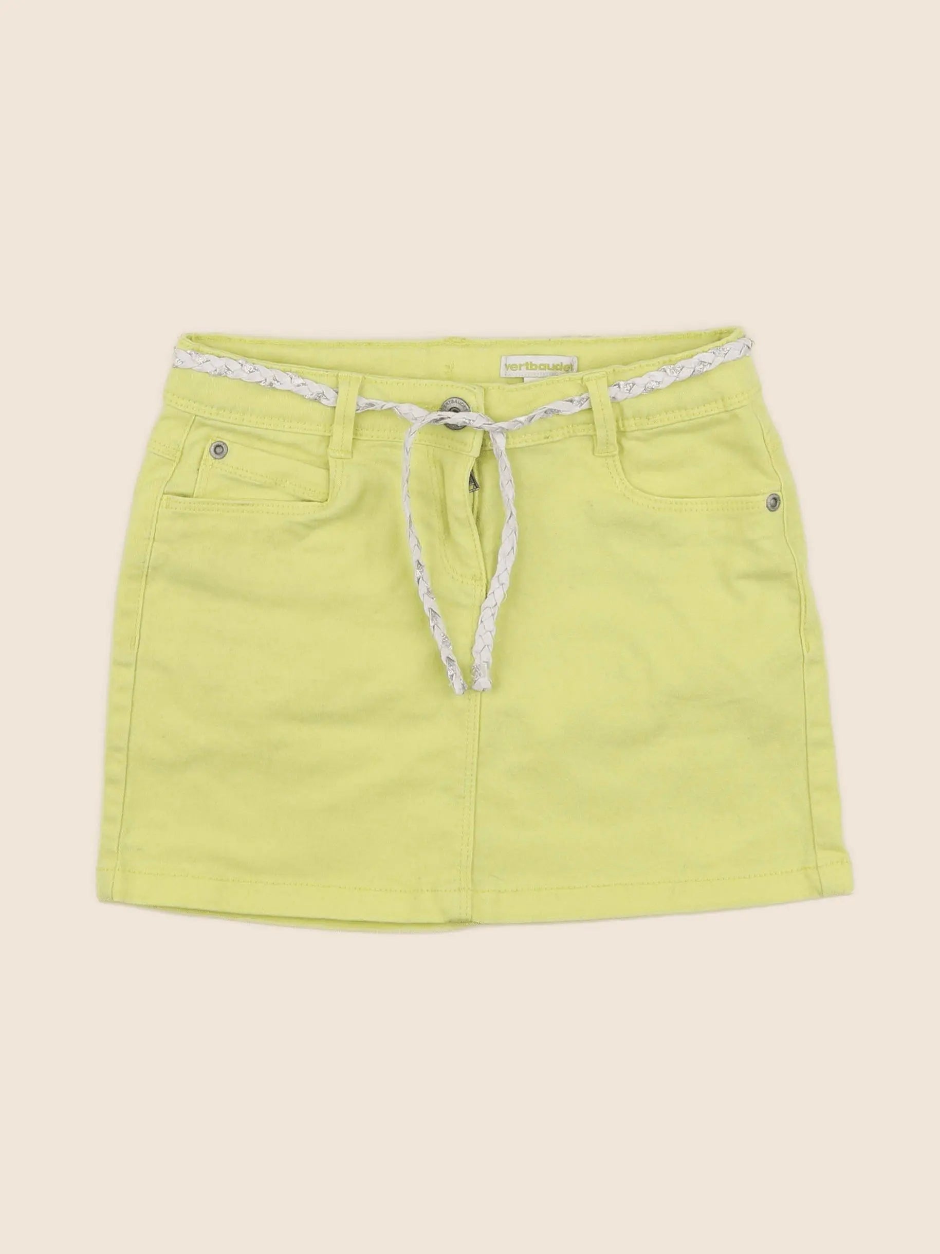 Vertbaudet - jupe jaune - 8 ans