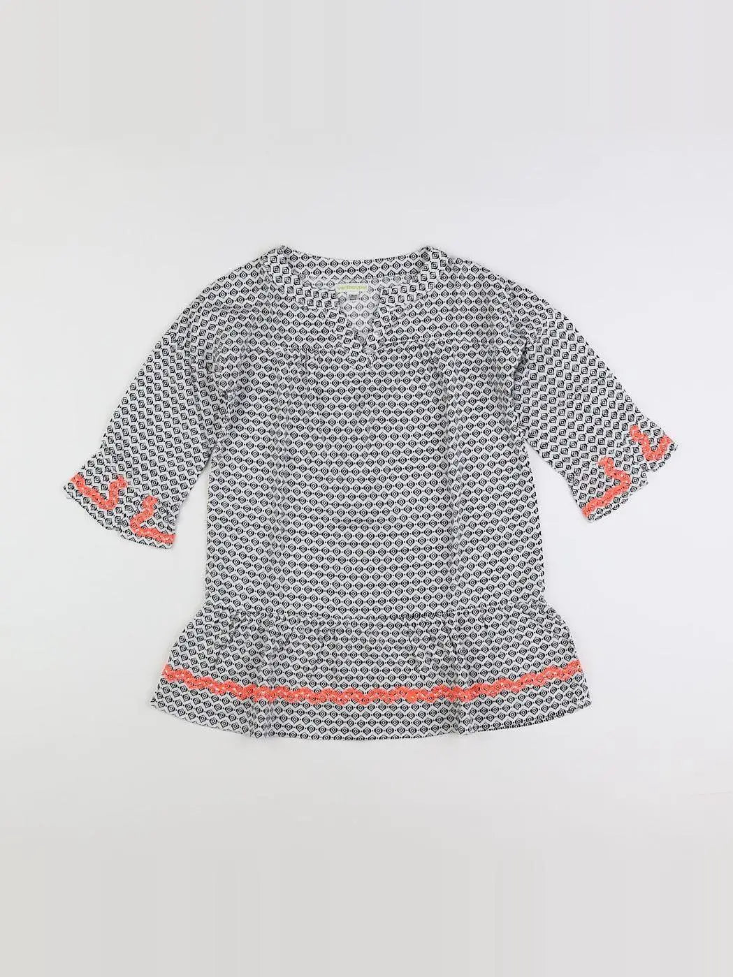 Vertbaudet - robe blanc, noir - 8 ans