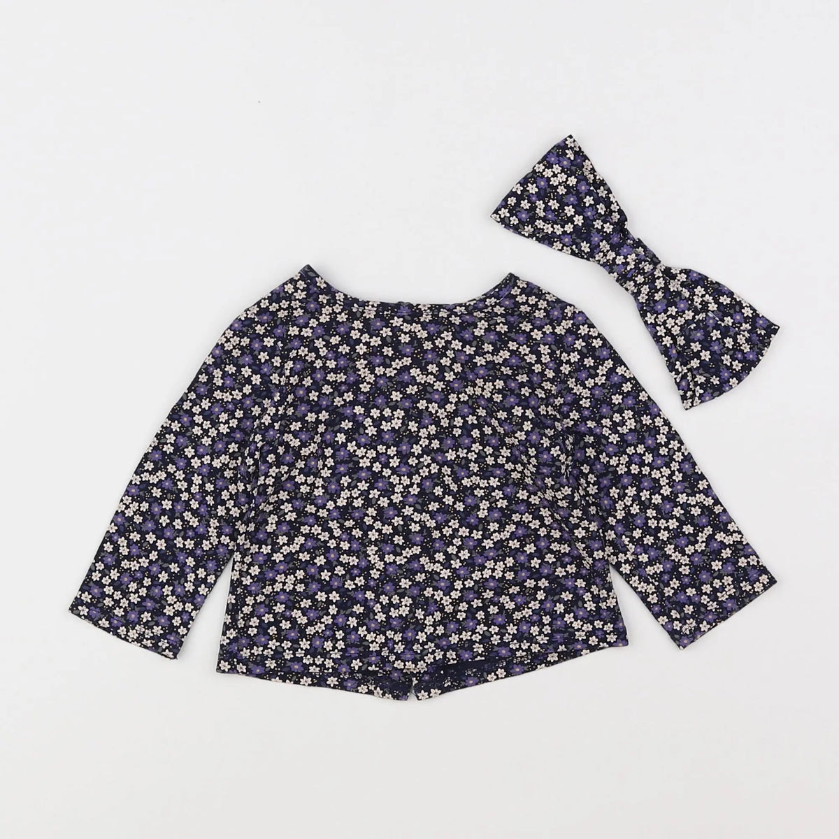 Vertbaudet - tee-shirt violet, multicolore - 3 mois