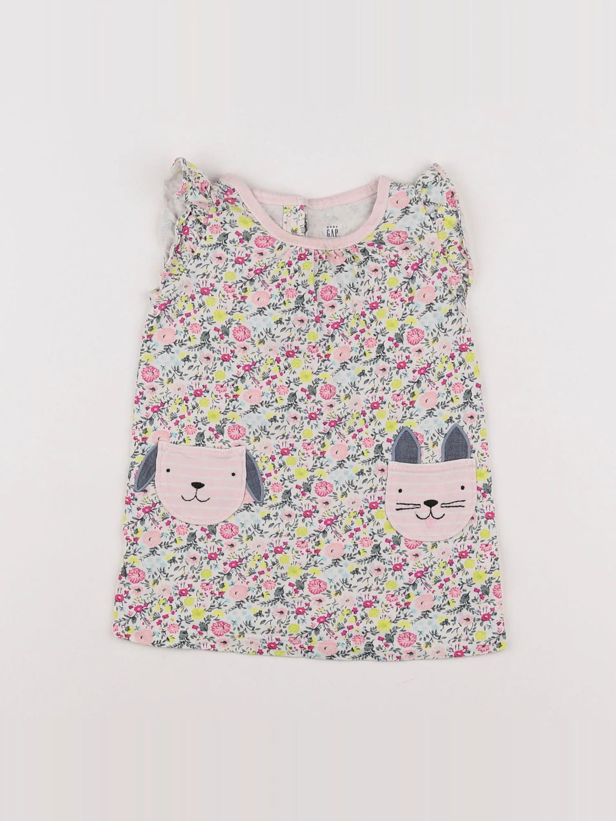 GAP - robe rose - 6/12 mois