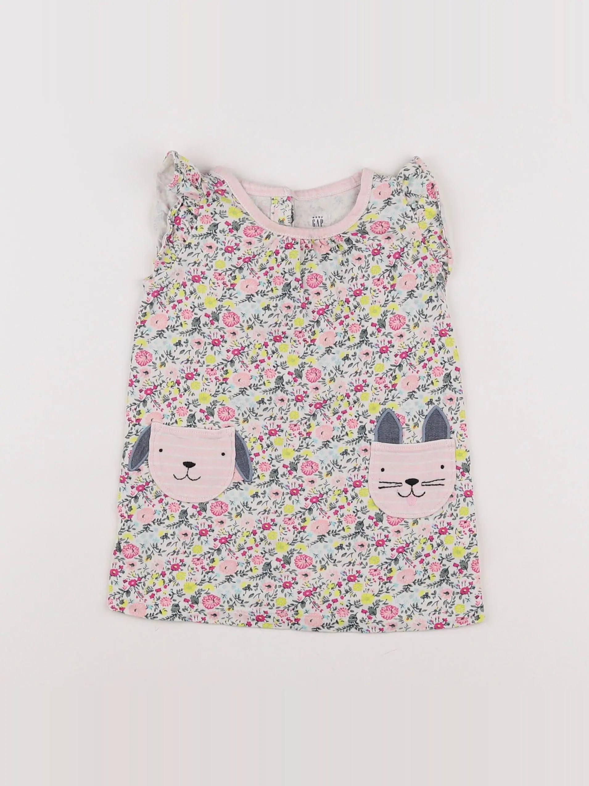 GAP - robe rose - 6/12 mois