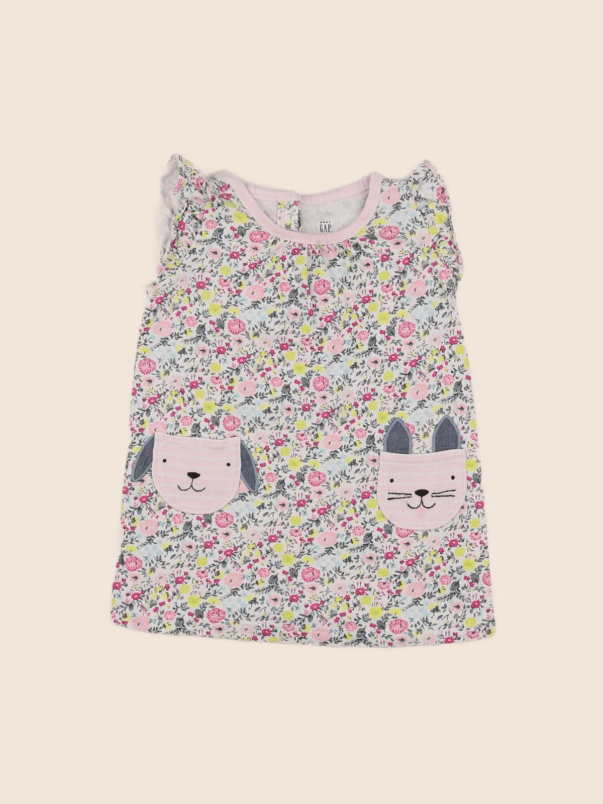 GAP - robe rose - 6/12 mois