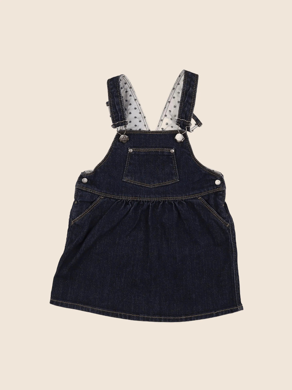 Petit Bateau - robe bleu - 18 mois