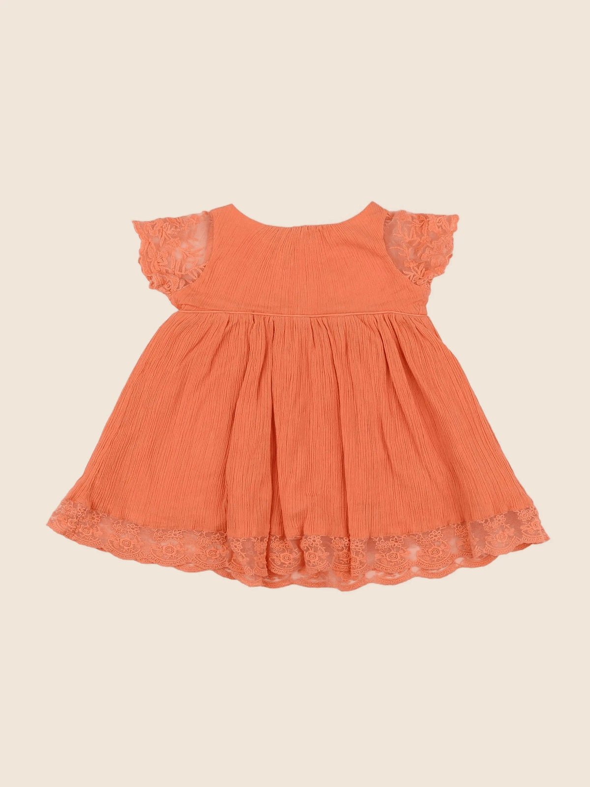 Les petits inclassables  - robe orange - 6 mois