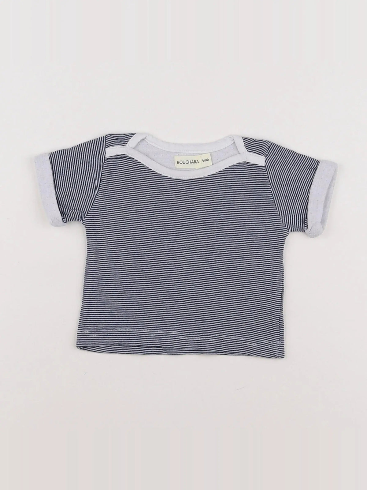 Bouchara - tee-shirt bleu - 6 mois