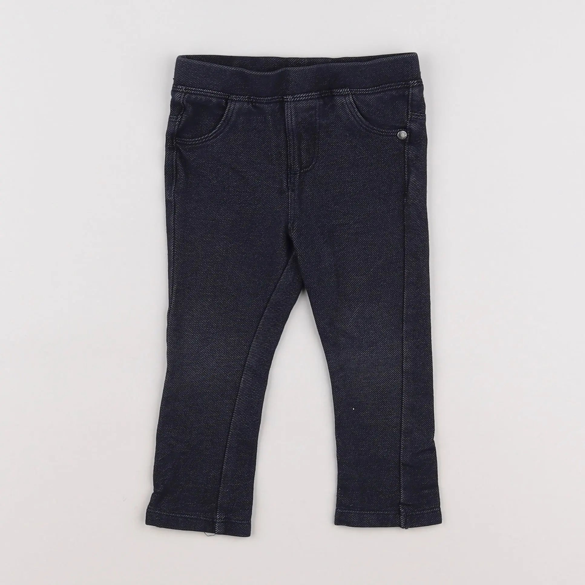 Vertbaudet - jegging bleu - 12 mois