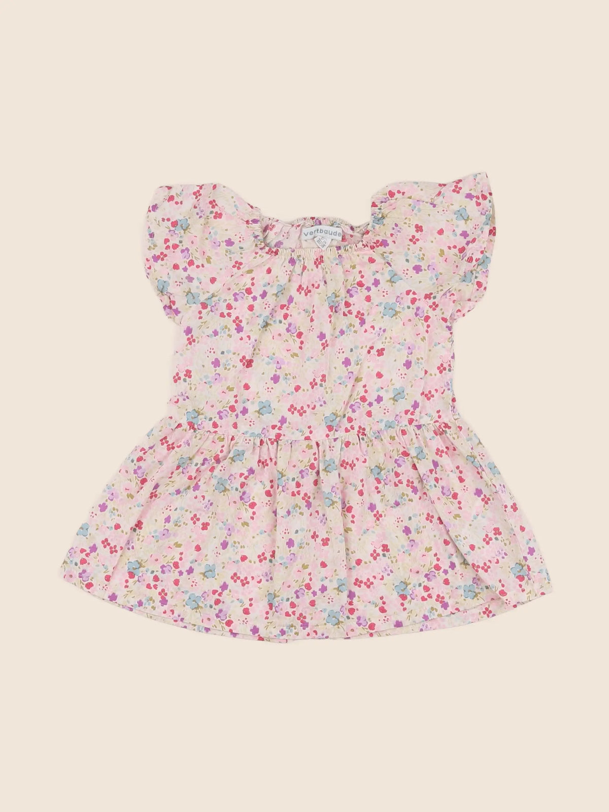 Vertbaudet - robe multicolore - 6 mois