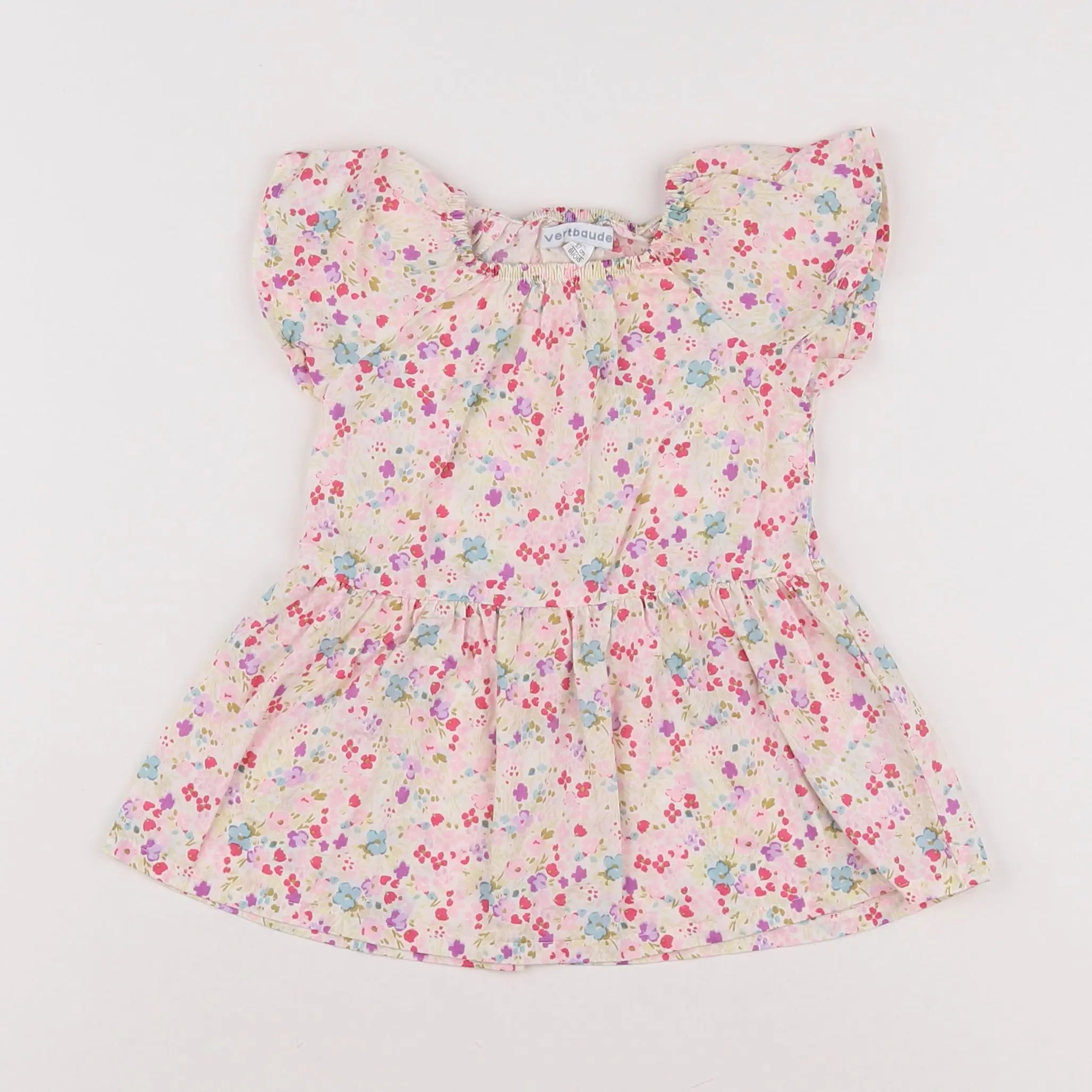 Vertbaudet - robe multicolore - 6 mois