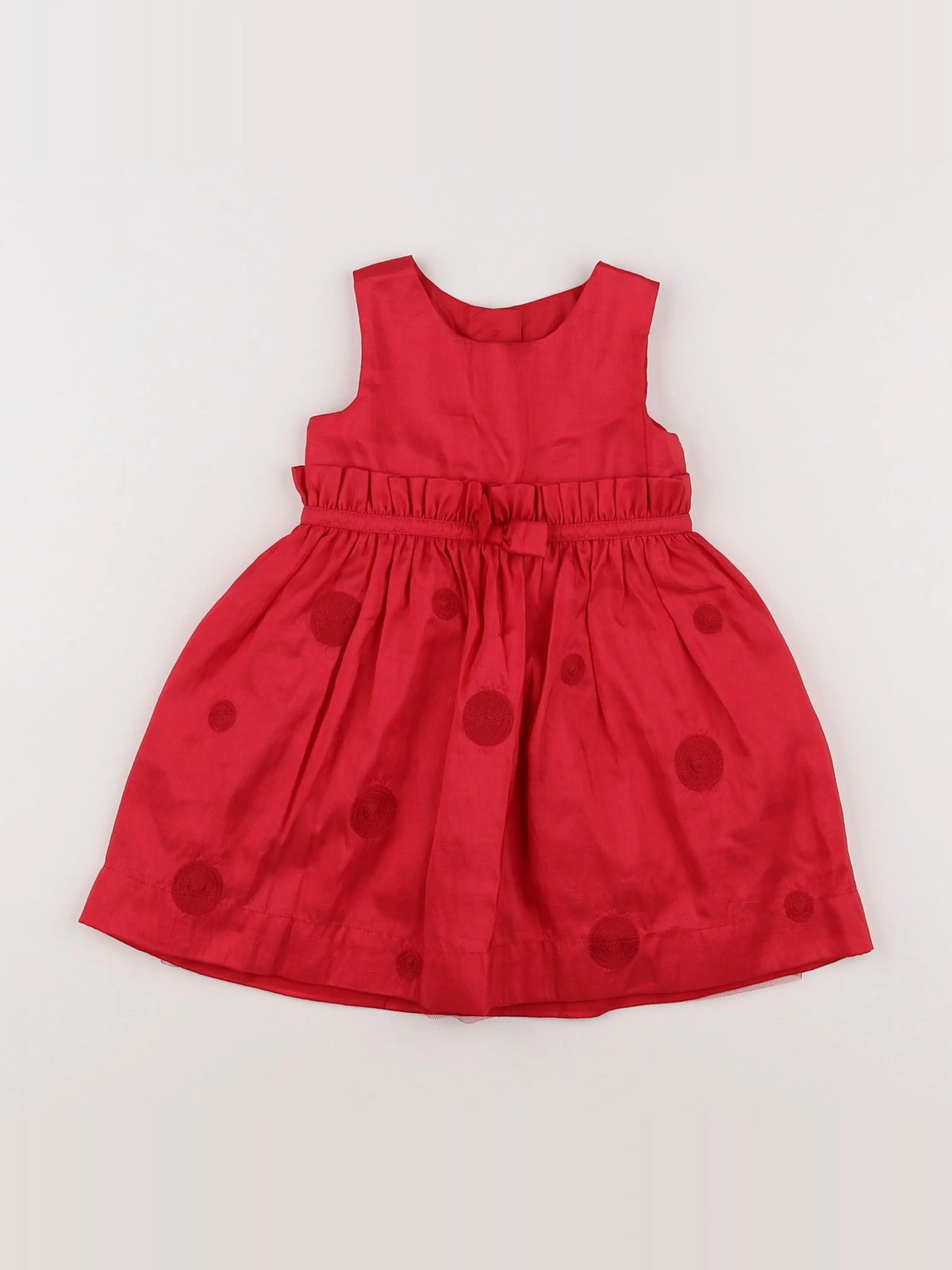 Marks & Spencer  - robe rouge - 6/9 mois