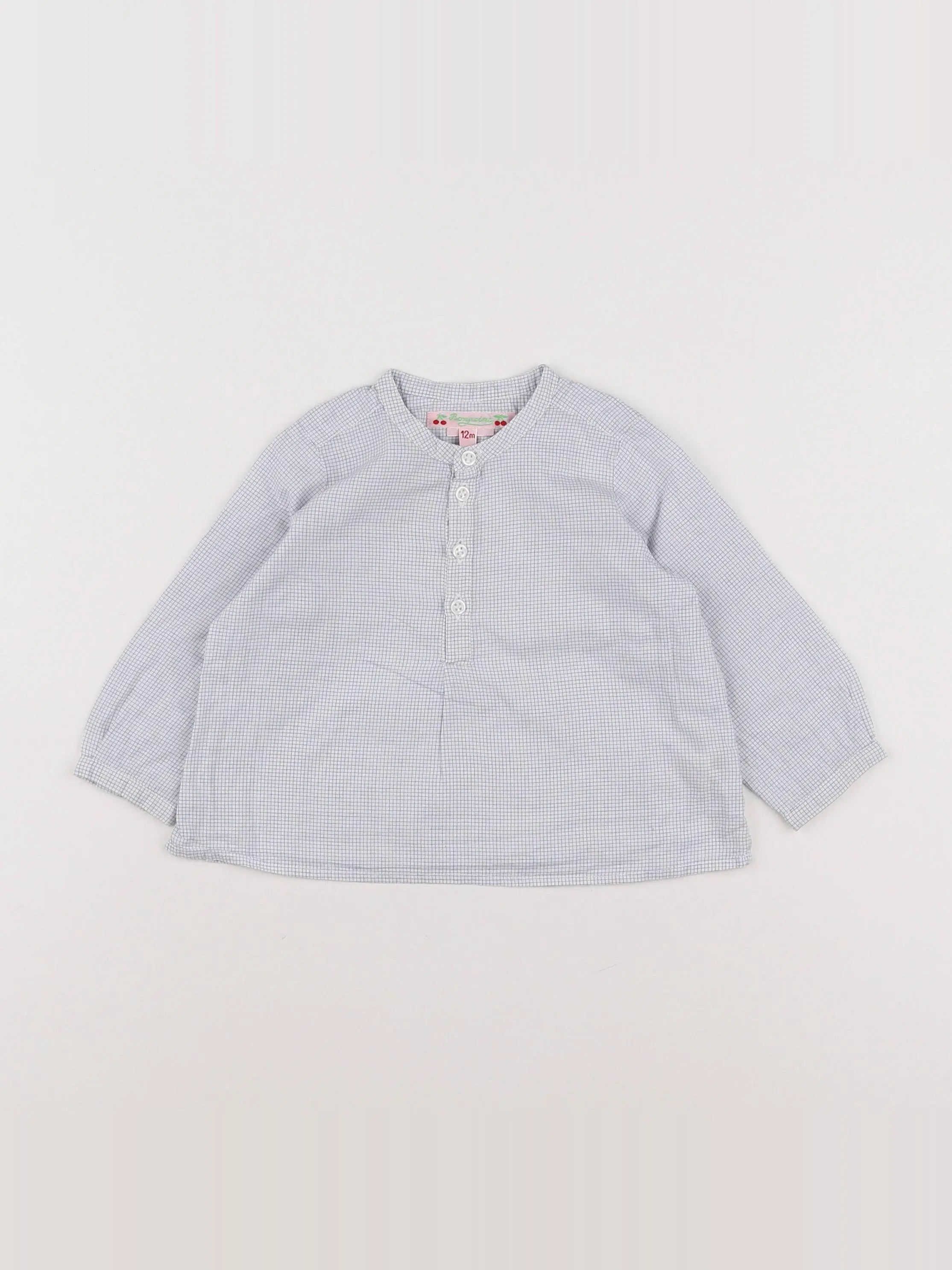 Bonpoint - chemise bleu - 12 mois