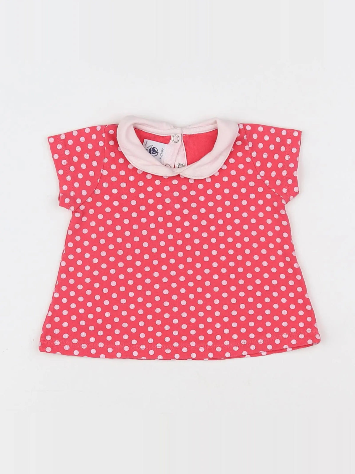 Petit Bateau - tee-shirt rose - 6 mois