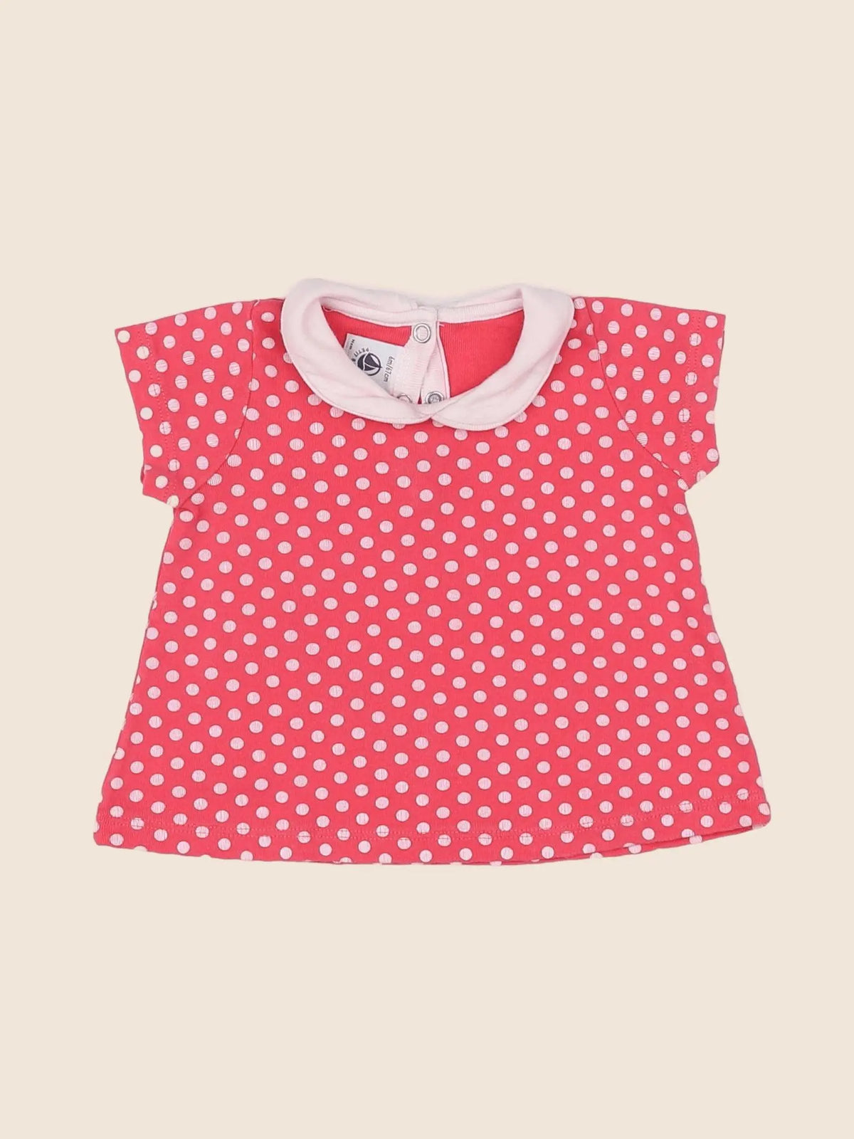 Petit Bateau - tee-shirt rose - 6 mois