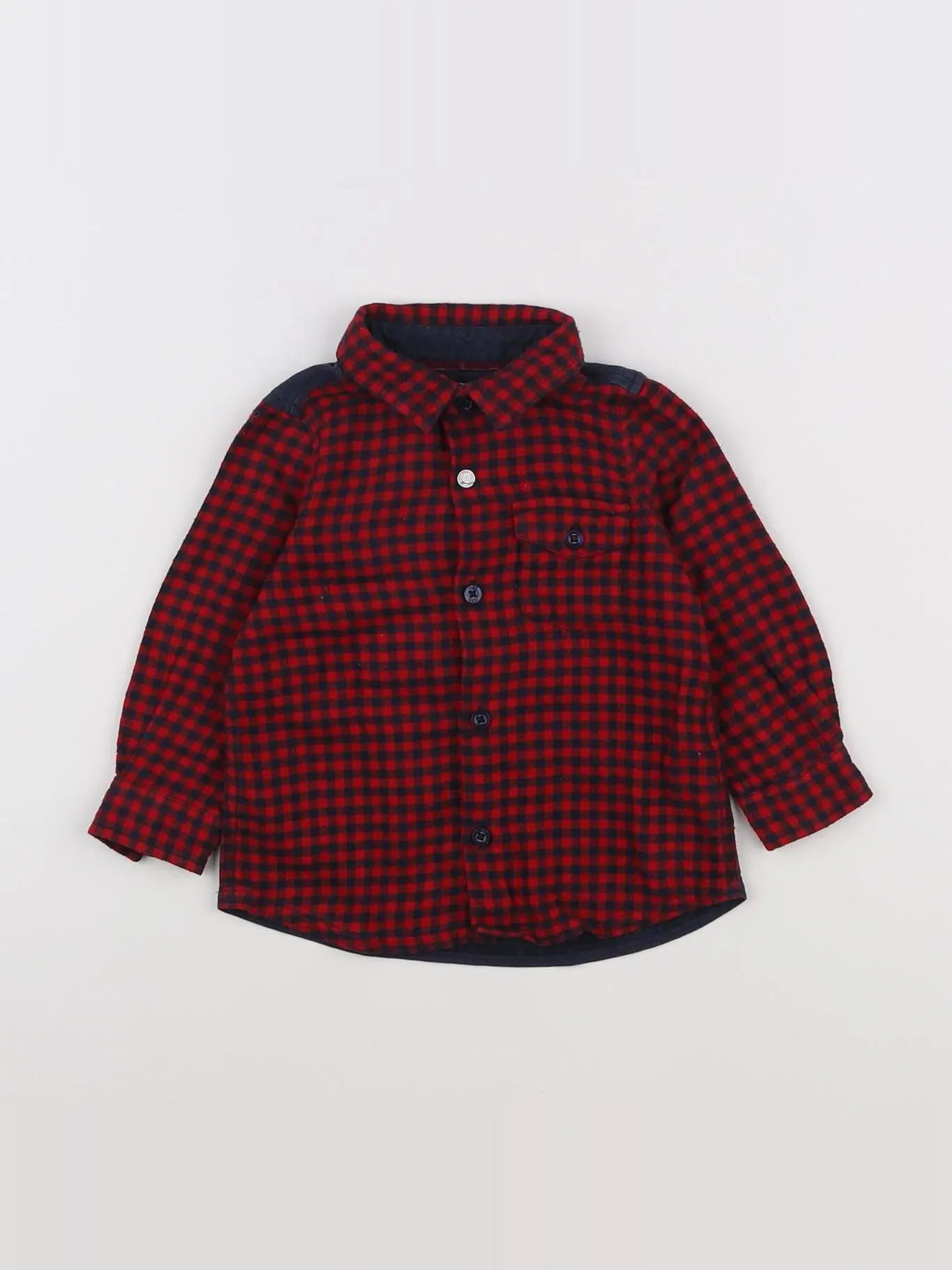 IKKS - chemise imprimé au dos rouge - 12 mois
