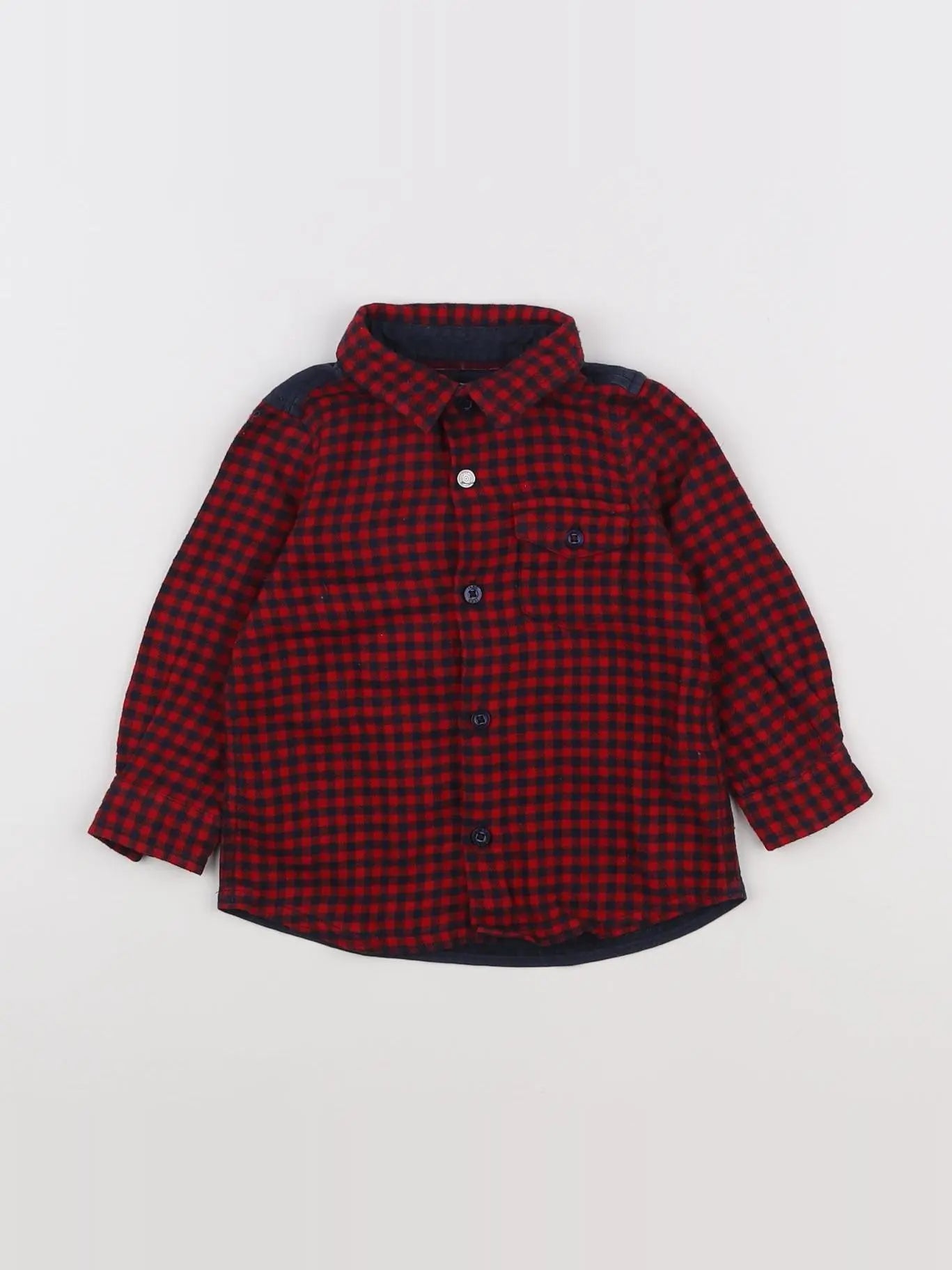 IKKS - chemise imprimé au dos rouge - 12 mois