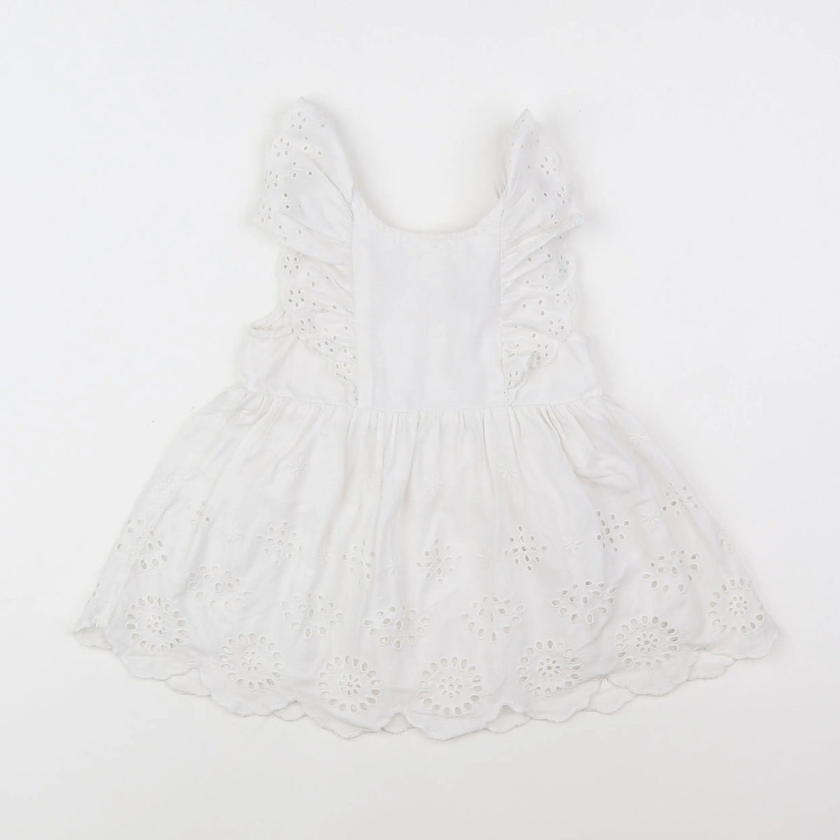 Vertbaudet - robe blanc - 12 mois