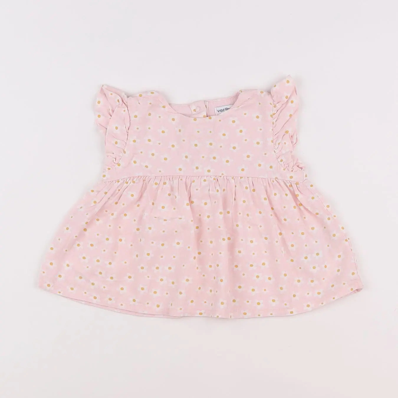 Vertbaudet - blouse rose - 9 mois