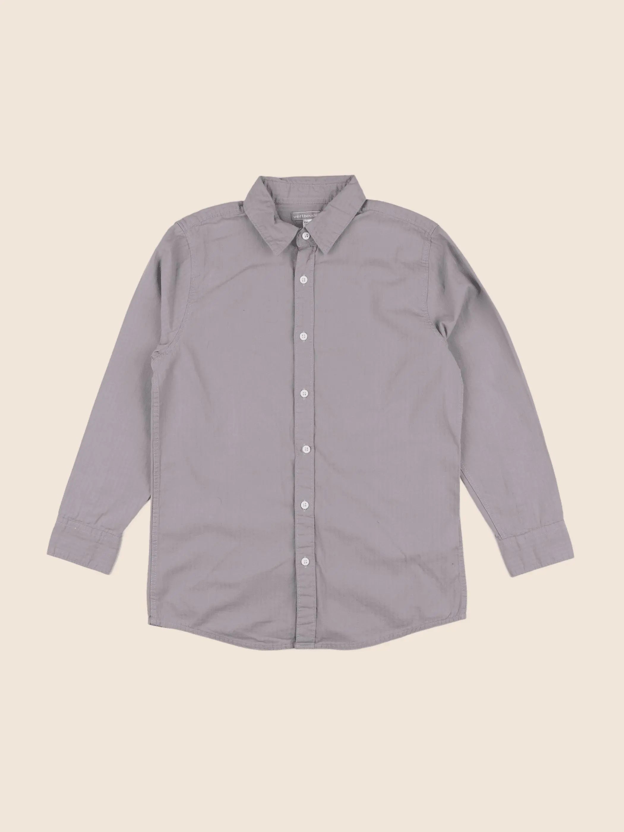 Vertbaudet - chemise gris - 10 ans