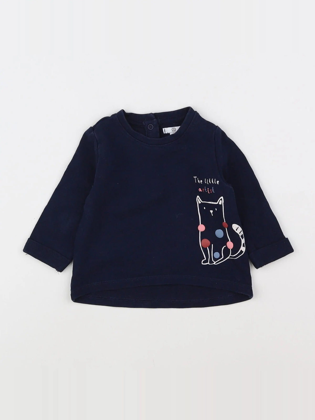 La Redoute - sweat bleu - 6 mois