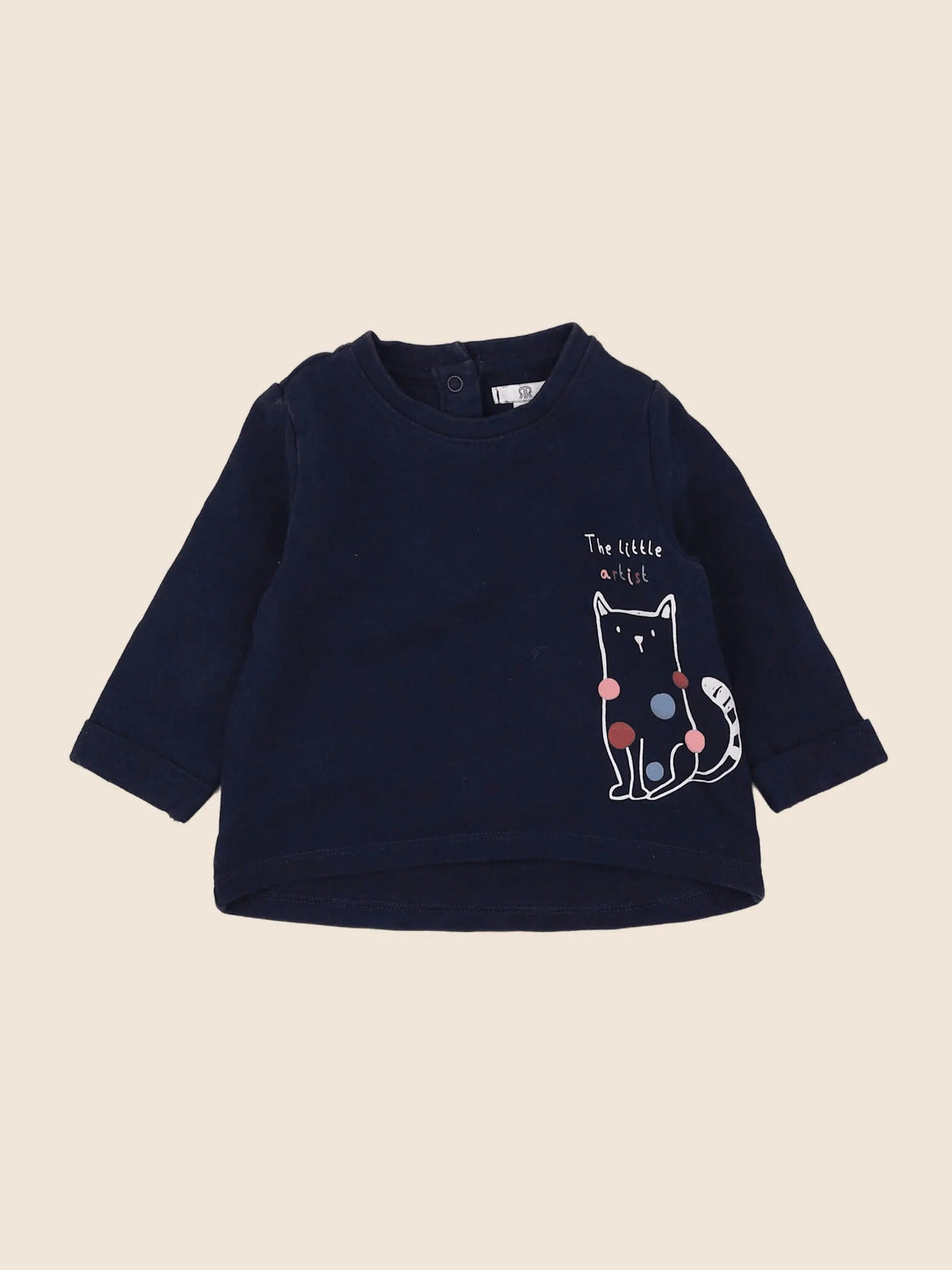 La Redoute - sweat bleu - 6 mois