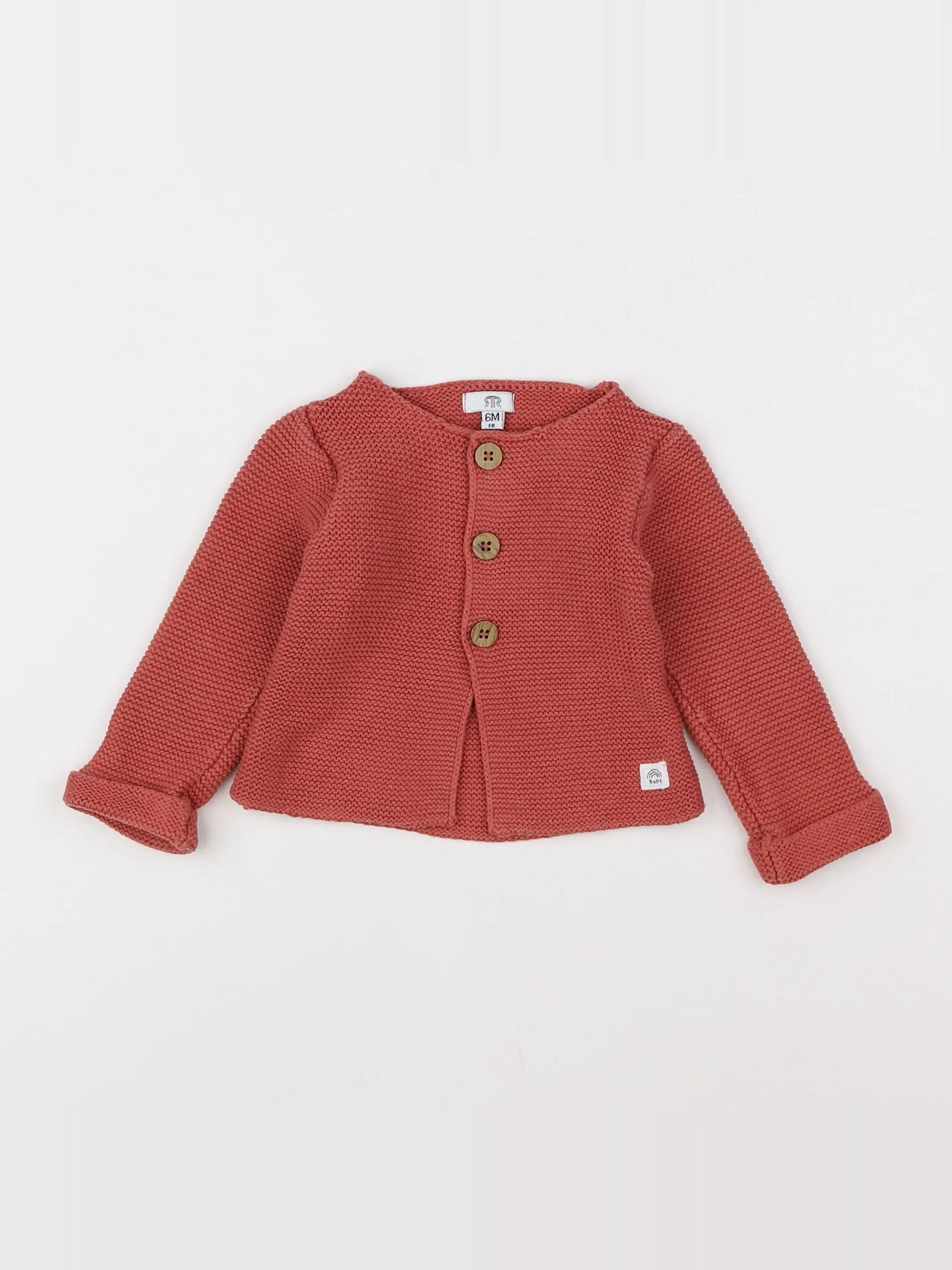 La Redoute - gilet rose - 6 mois