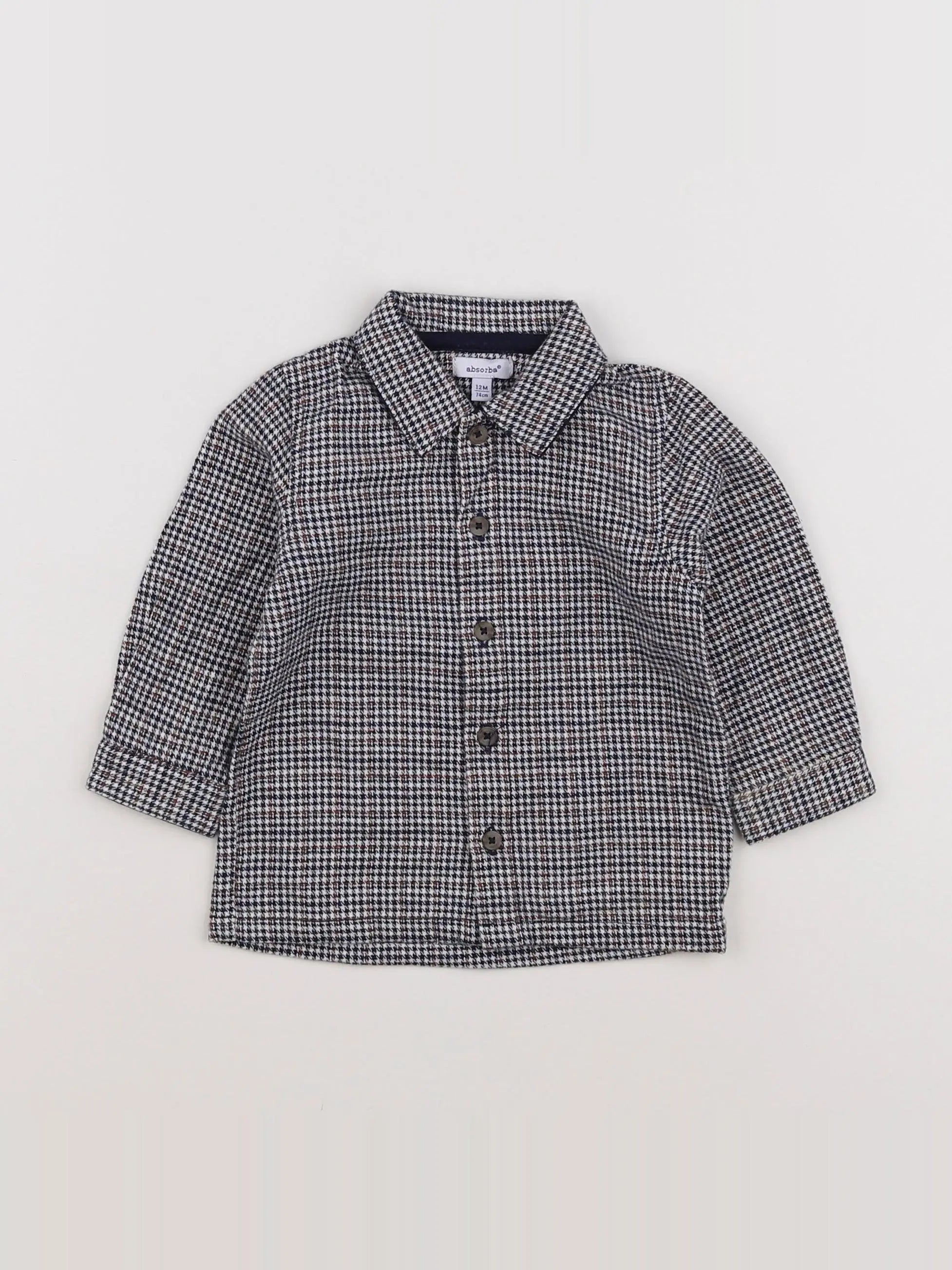 Absorba - chemise marron, noir - 12 mois