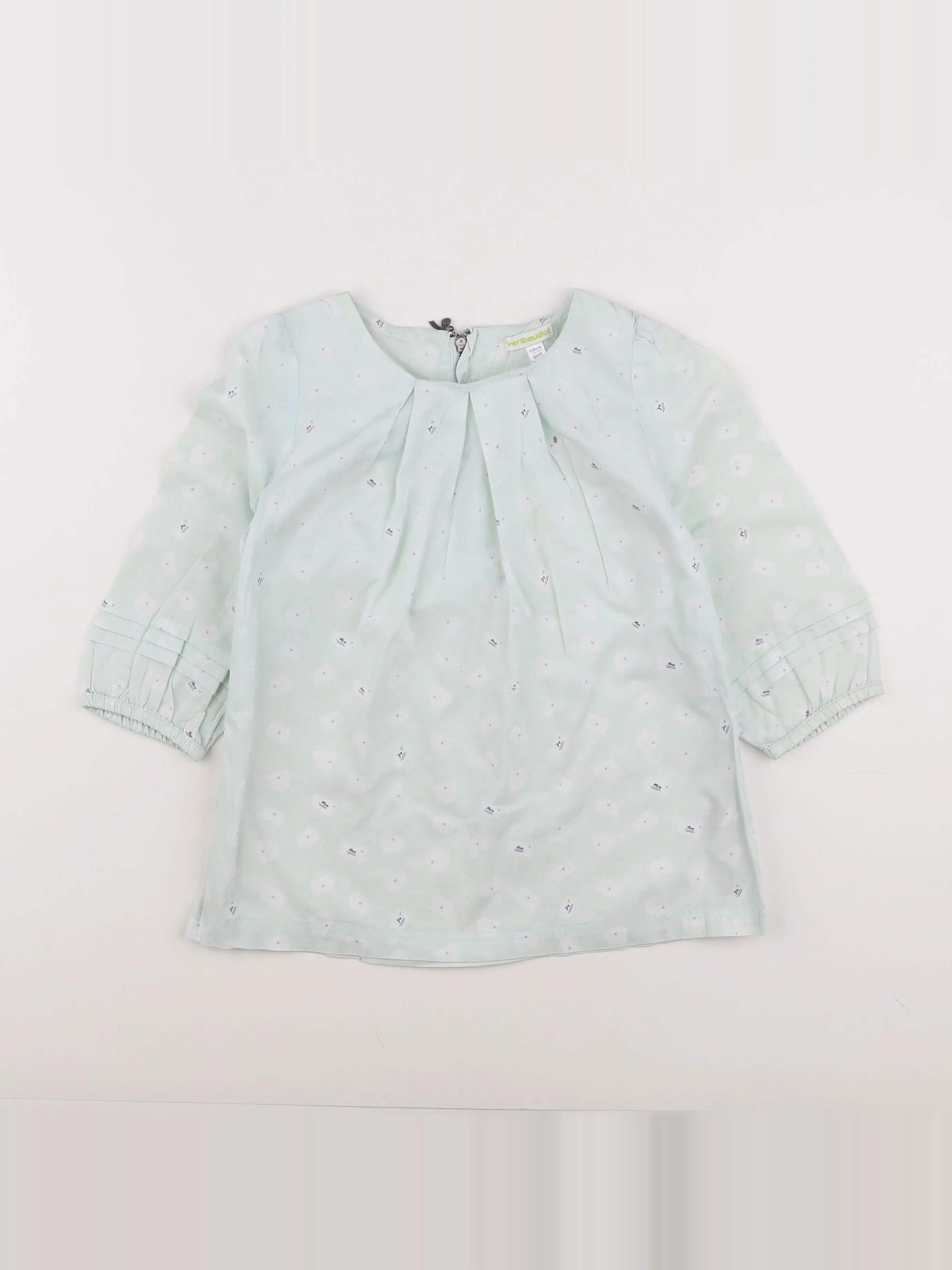 Vertbaudet - blouse vert - 8 ans