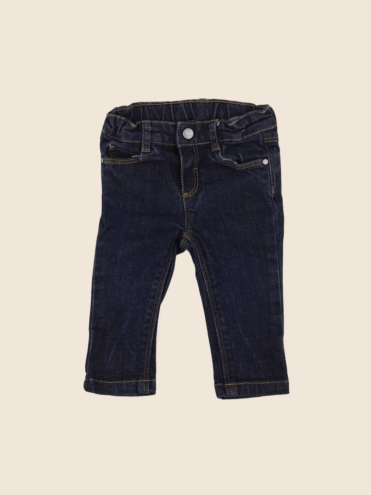 Petit Bateau - jean bleu - 6 mois