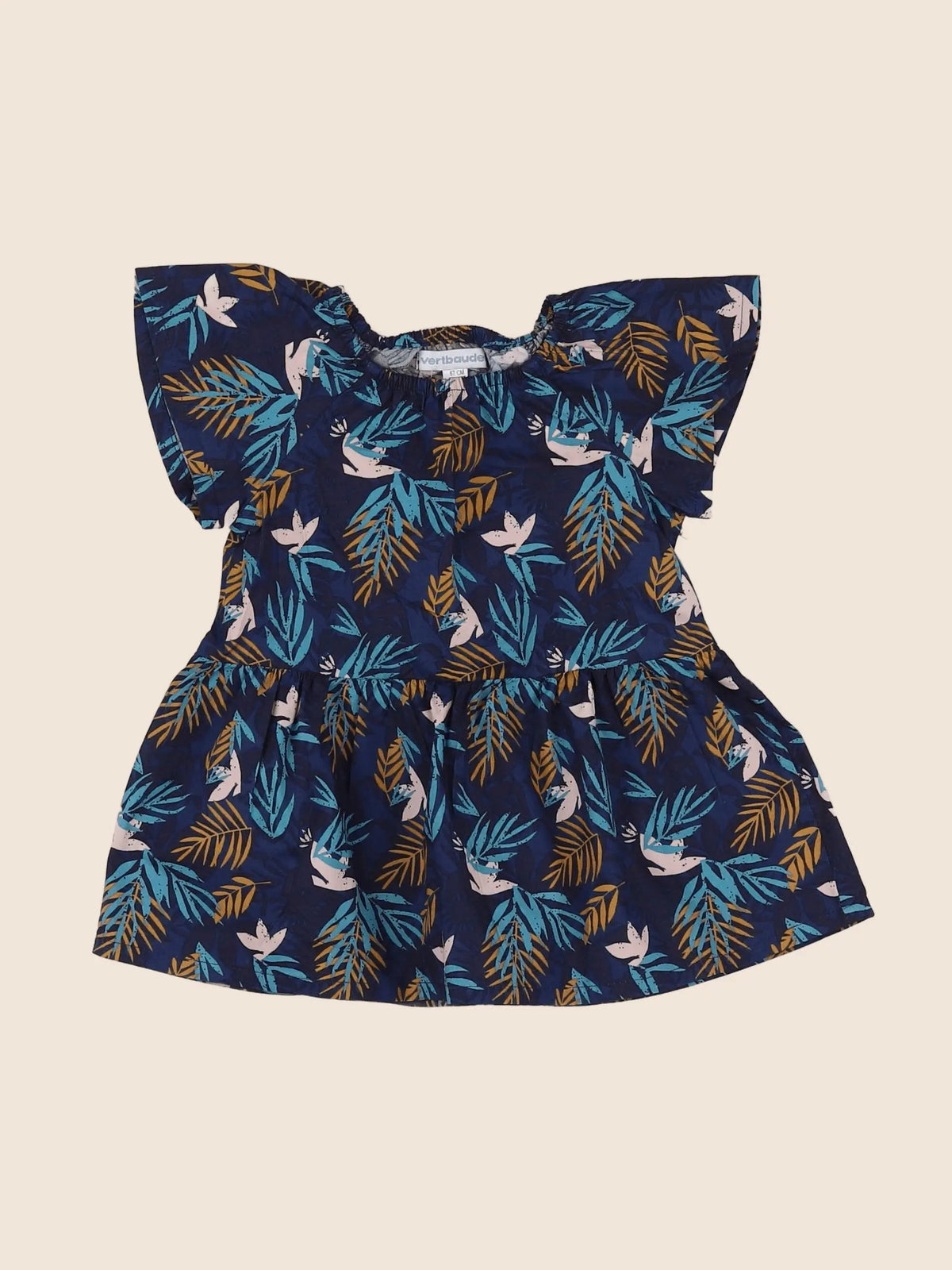 Vertbaudet - robe bleu - 6 mois