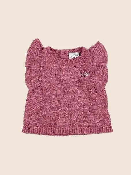 Tape à l'oeil - pull rose - 6 mois