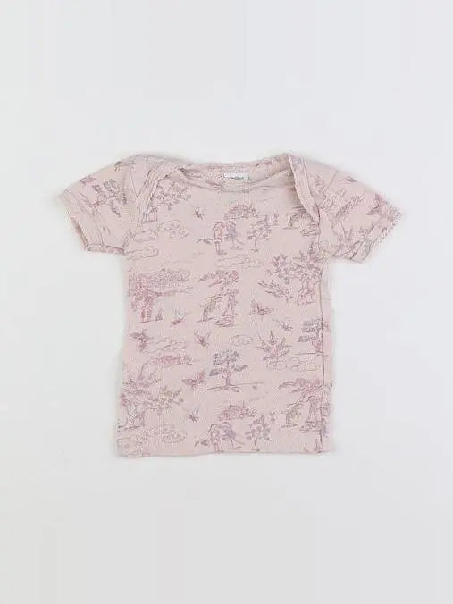 Petit Bateau - maillot de corps rose - 12 mois