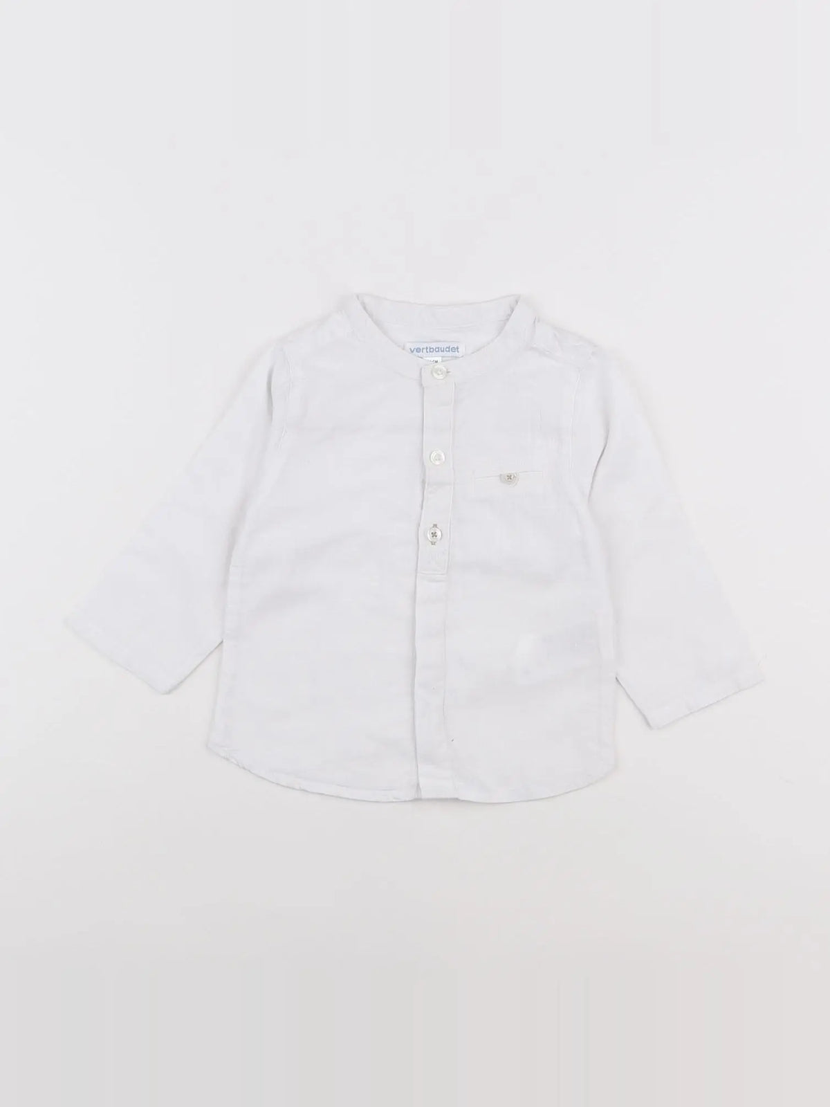 Vertbaudet - chemise blanc - 9 mois