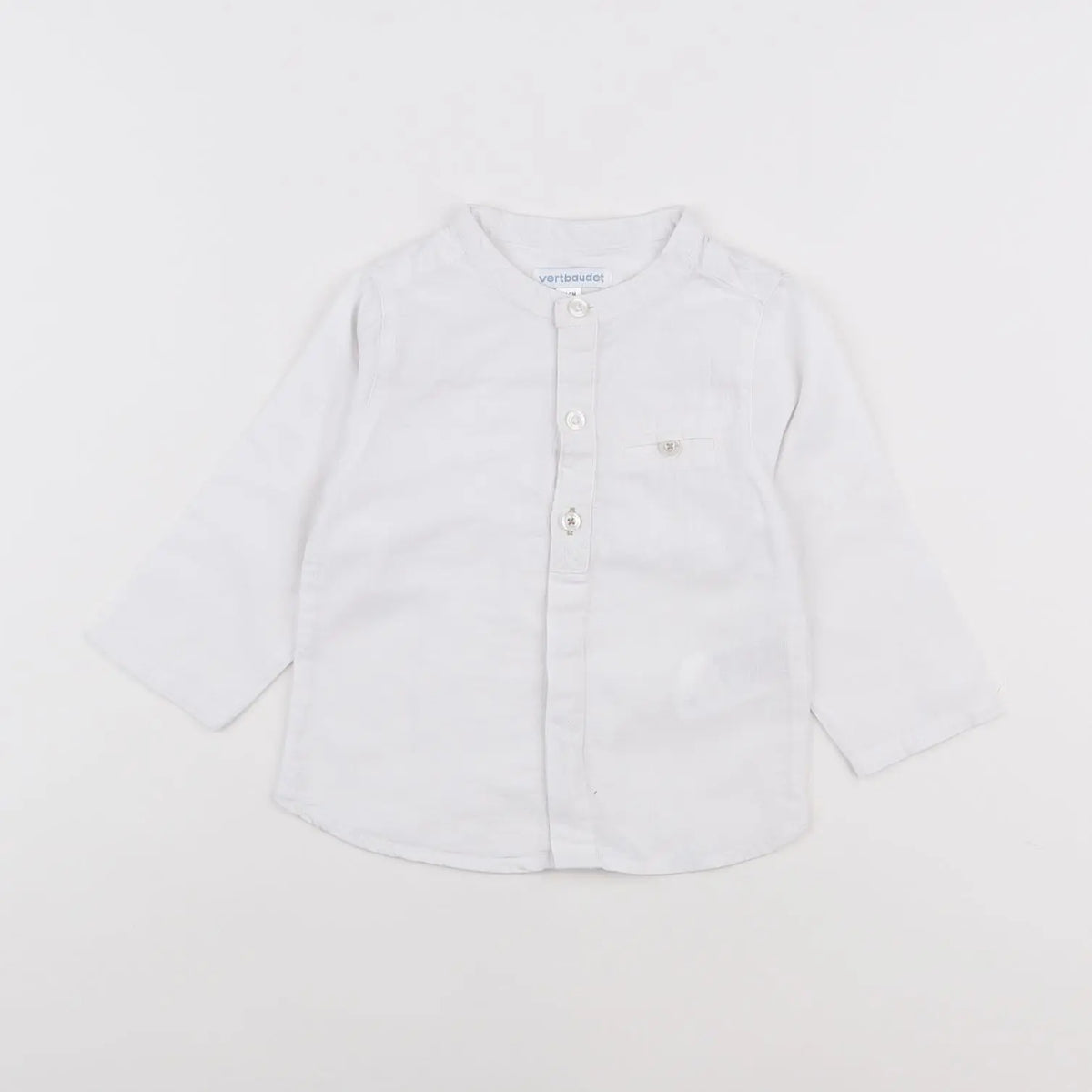 Vertbaudet - chemise blanc - 9 mois