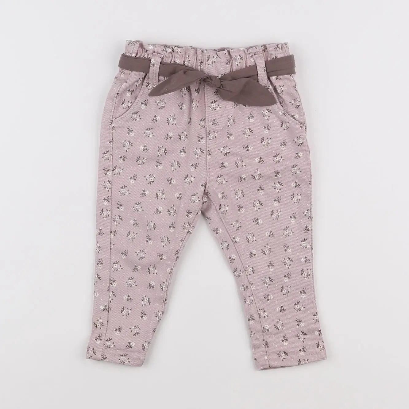 Vertbaudet - pantalon violet - 9 mois