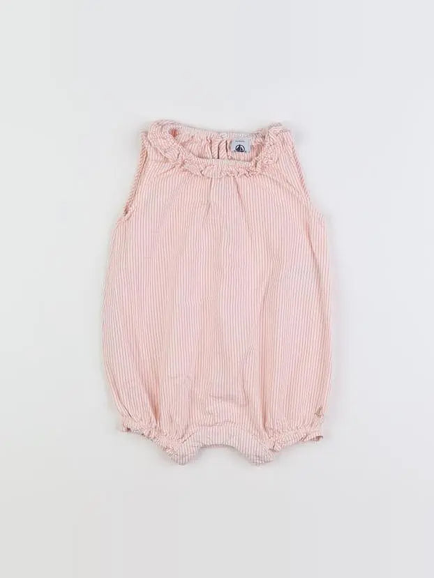 Petit Bateau - combinaison rose - 6 mois