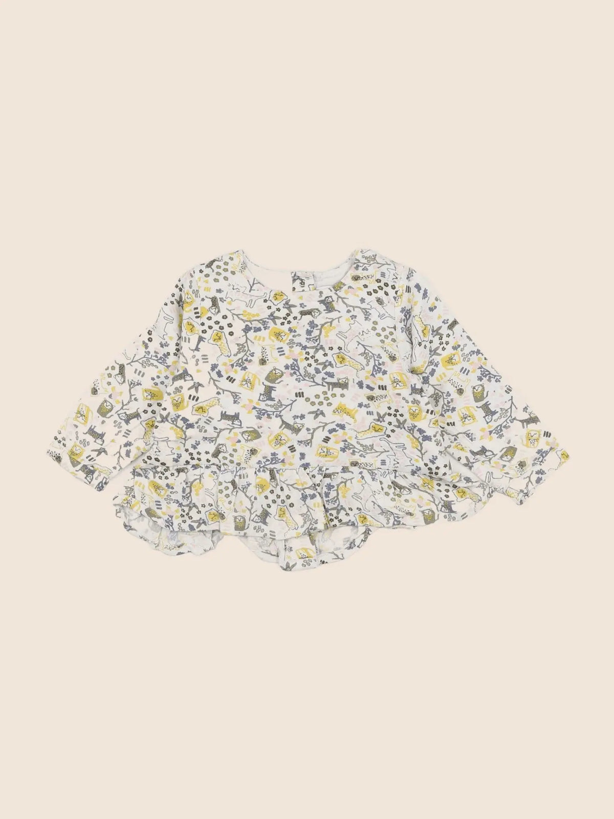 Vertbaudet - blouse jaune - 9 mois